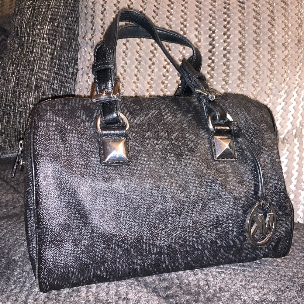 Michael Kors Grayson MK Logo Large Satchel
